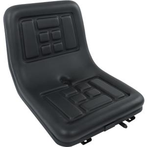 ALL-CARB Universal Compact High Back Lawn Tractor Seat with Central Drainage Holes Replacement for Riding Lawn Mowers