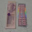 Beetles X Press Plus Ombre Nails Tip - Lace Fade | Pink Medium Coffin Press On Nails | 15 Sizes 210 Pcs Natural Salon Quality Gel Nail Tips