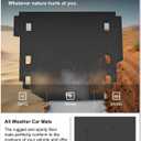 KIWI MASTER Cargo Mat for 2018-2026 Jeep Wrangler JL 4-Door, Custom Fit All Weather Rear Cargo Liner, Heavy Duty TPE Tray Trunk Mat, Black