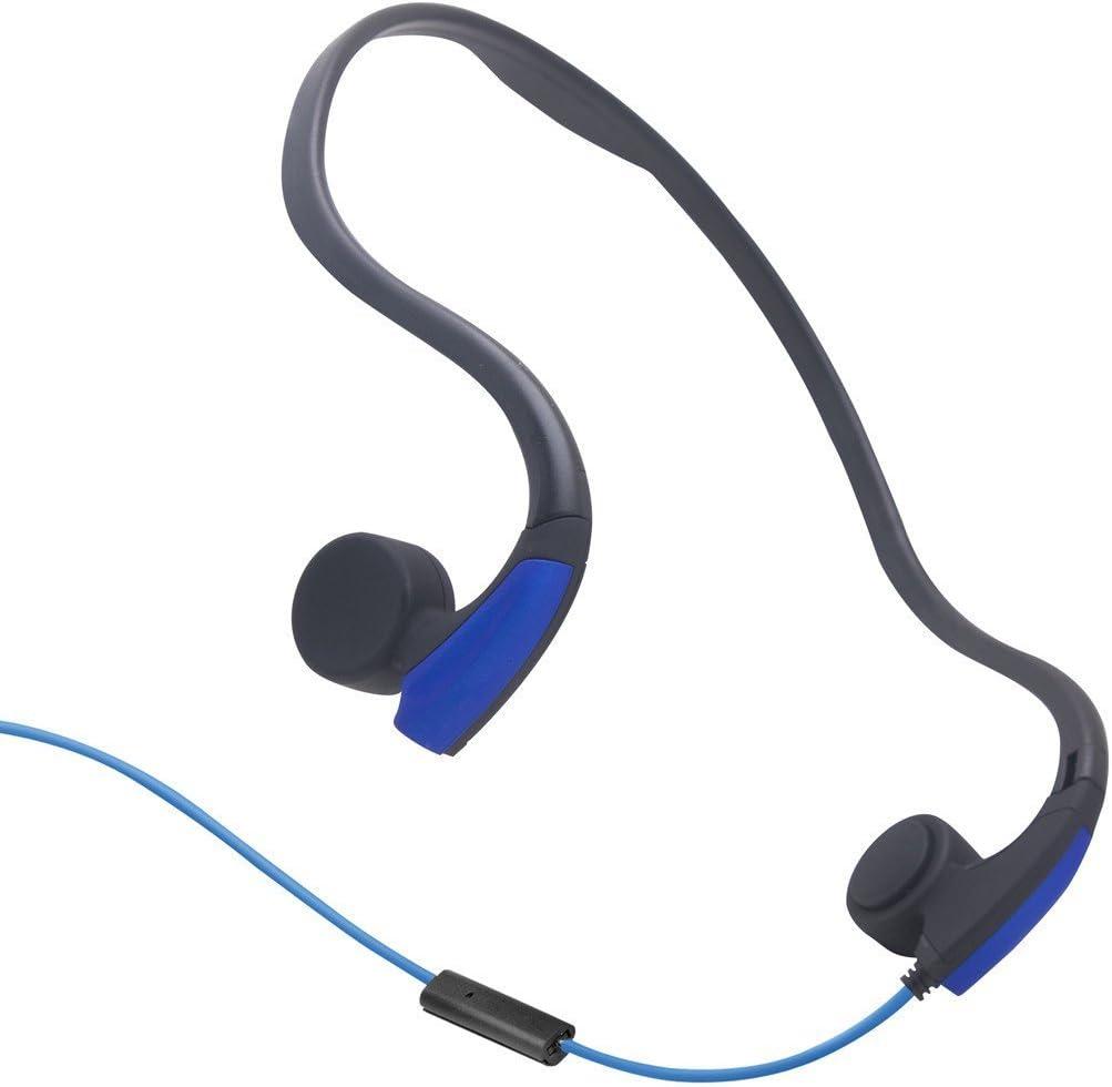 Easycat GZCRDZ Bone Conduction Headphones with Microphone Stereo Open-Ear Sport Headphone with Noise Reduction Microphone (Blue)