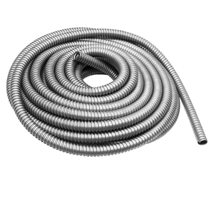 1/2 inch x 50ft Flexible Electrical Conduit, Iron Galvanized Access Line Conduit, for Manage and Protect Home and Industrial Wires