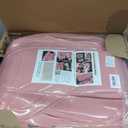 TIEHESYT Pink Car Seat Covers Full Set, Breathable Leather Automotive Front and Rear Seat Covers with Headrest, Waterproof Auto Seat Protectors Fit for Most Sedans SUV Pick-up Truck