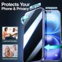 SMARTDEVIL 2 Pack Privacy Screen Protector for iPhone 16, [Anti-Spy] [Military-Grade Shatterproof] [9H Hardness] Tempered Glass, [Easy Installation] Bubble-Free & Case-Friendly, Dust-Free Box