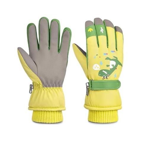 Gilorop Children Ski Gloves Kids Waterproof Winter Outdoor Snowboard Warm Gloves for Boys Girls