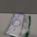 for iPhone 15 Plus Case Clear Mag Safe, Ultra Thin Slim Cover Magnetic Compatible with Magsafe Phone Case for Women Men Girl, Cute Soft TPU Silicone & Transparent Hard Plastic, Light Blue