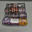 12 Rolls 60 Yards Day of The Dead Wired Edge Ribbons Black Purple Sugar Skull Flower Burlap Ribbon Dia De Los Meurtos Ribbon for Halloween Party DIY Craft Wreath Decor