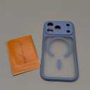 CANSHN Magnetic Compatible with iPhone 17 Pro Case, Upgraded [Full Camera Protection] [Compatible with Magsafe] [Translucent Matte] Shockproof Protective Phone Cover 6.3 Inch - Light Blue