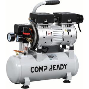 2 Gallon Portable Air Compressor 0.75HP 1.7 CFM@90PSI 60dB Ultra Quiet Oil Free Air Compressor for Tire Inflation Pneumatic Tool Spray Painting