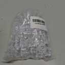 100 Pcs Fake Ice Cube 0.7'' Acrylic Ice Cube, Reusable Ice Cubes Vase Fillers for Centerpieces (White)