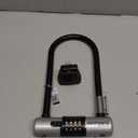 Kryptonite KryptoLok Combo Bike U-Lock, Anti-Theft Security, 12.7mm Steel Shackle, 4-Digit Resettable Combination, U-Shape, Black