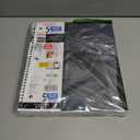 Five Star Spiral Notebook + Study App, 5 Subject, College Ruled Paper, 8-1/2" x 11", 200 Sheets, Fights Ink Bleed, Water Resistant Cover, Black (72081)