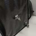 Reusable Grocery Bag On Wheels Large Capacity Shopping Trolley Foldable Rolling Tote with Outside Pocket, Heavy Duty Handle (Black, Large)