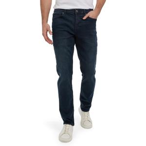 DKNY Bedford Slim Fit Jeans for Men - Tapered Leg Stretch Denim Pants, Classic 5-Pocket Styling | Mens Slim Fit Jeans (32W x 30L, Blue Black)