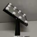 Hansong Black Vanity Mirror Makeup Mirror with Lights 12 Dimmable LED Bulbs Lighted Makeup Mirror Touch Screen Control 10X Magnification