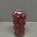 24Pcs Christmas Balls Ornaments Christmas Decorations 24 Pieces Balls Tree Ornaments Decorative Ball Hanging Decorations (Red, 1.57inch) : Home & Kitchen