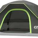 CAMPROS CP 4 Person Tent, Dome Tents for Camping with Rainfly, Waterproof Camping Tent Easy Set Up, Portable Family Tent with Large Mesh Window & Carry Bag for Outdoor Hiking