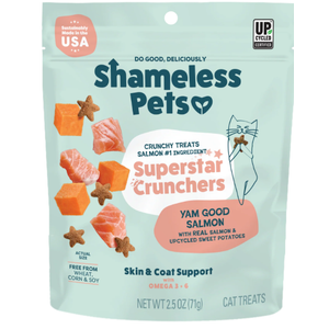 Yam Good Salmon Crunchy Cat Treats, 2.5oz, Best Before Mar 07 2027 