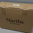 Martha Stewart Hotel Collection Pillow 500 Thread Count Damask Stripe Embroidered Feathers Soft Hypoallergenic 100% Cotton Queen Size Set of 2 (White)