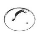 WishDirect 10 Inch Tempered Glass Lid Compatible with 8 Quart Instant Pot and Ninja Foodi, Universal Electric Pressure Cooker Lid with Upgraded Heat-resistant Silicone Handle