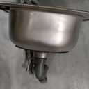 Stainless Steel Single Bowl Square Kitchen Laundry Washing Sink Plumbing Waste