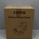 FEPPO Mattress Vacuum Cleaner, 16Kpa Bed Vacuum Cleaner with 253.7nm UV-C Light, 140F Heat, HEPA Filter & Ultrasonic, Versatile Handheld Vacuums for Bed, Sofa, Couch, Crib(Corded, 500W) (Violetgrey)