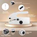 Handheld Sewing Machine for Beginners, Portable Mini Sewing Machine with Two Speed Modes, Easy to Operate and Fast Stitch Suitable for Clothes, Fabrics and Quick Home Repairs