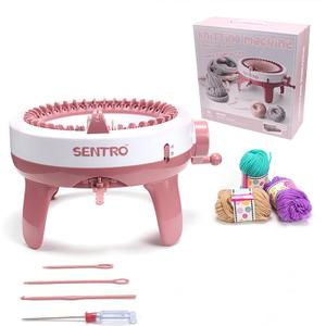 SENTRO Knitting Machine, 40 Needles Smart Weaving Round Loom, Knitting Machines Knitting Board Rotating Double Knit Loom Machine Kit for Adults/Kids DIY Knit Scarf Hat Sock