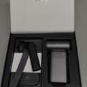 JISULIFE Portable Handheld Turbo Fan, 100 Speeds Adjustable Mini Personal Fan, 9000mAh USB Rechargeable Battery Operated, LED Display, Metal Shell with Accessories Gifts for Men Women Travel- Grey