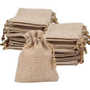 Lot of 30 Burlap Bags with Drawstring Gift Bags Jewelry Pouches Sacks for Wedding Party and DIY Craft, 2.5 x 3.25 Inches