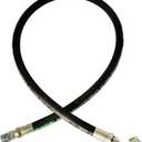 Autovo Hydraulic Hose Swivel Assembly 1/4" Hydraulic Hose with Female JIC X 45 Female JIC 48" Long 5800 psi