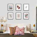 Picrit 11x14 Picture Frame Set of 12, Display 8x10 with Mat or 11x14 without Mat, Photo Frames for Wall Mounting or Table Top Display, Black