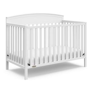 Graco Benton 5-in-1 Convertible Crib GREENGUARD Gold Certified, Converts from Baby Crib to Toddler Bed, Daybed and Full-Size Bed, Fits Standard Full-Size Crib Mattress (White)