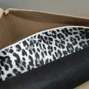 Ottomanson Leopard Print 2x6 Washable Hallway Runner Rug – Kitchen Area Rug | Non-Slip Indoor Entryway Rug – Ultra-Thin Bathroom Floor Mat – Carpet for Laundry Room Bedroom, Leopard Print Black & White, 22" Wide, 1'10" x 6' (22" Wide)