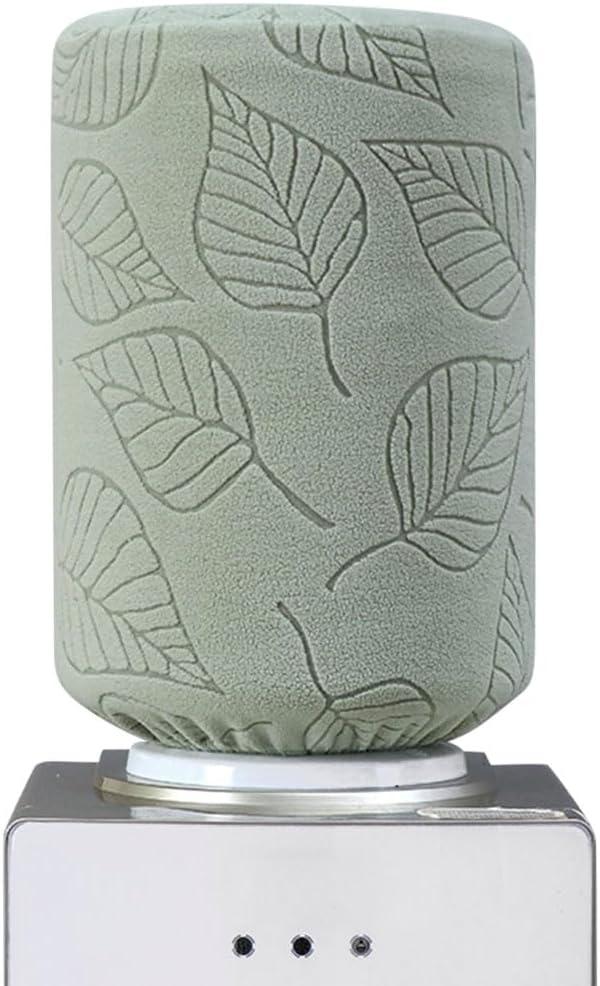 5 Gallon Water Bottle Cover, Water Dispenser Barrel Dust Cover, High Stretchy 3D Leaf Water Bucket Protector Covers, Reusable Elastic Water Jug Sleeve for Home, Hotel, Restrant (Green)