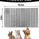 BNOSDM 91" X 63" Extra Large Rabbit Cage Liners Washable Reusable Bunny Bedding Pets Dog Whelping Pads with Anti Slip Bottom Pad Rug for Dogs Chinchillas Cats Guinea Pigs Ferrets