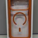 Miracase for iPhone 17 Pro Max Case 6.9" Full-Body Phone Case with Built-in Glass Screen Protector& Full Camera Protector,[Magnetic with MagSafe] Drop Proof 17 ProMax Cover, Orange