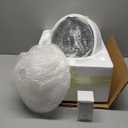 71'' Floor Lamps for Living Room, Tall Floor Lamp for Bedroom with Adjustable Angle Arc Reading lamp, Modern Torchiere Standing lamp with Glass Shade, Knob Switch, Bulb Included, Black