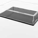 Acrylic Display Case, Clear Acrylic Display Box with Matte Base, Dustproof Collectible Showcase for Books, Stamps, Medals, Maps, Albums and Jewelries, 13x 13 x 5 inch