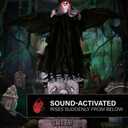 Haunted Hill Farm 3.1-Ft. Winged Girl & Tombstone Halloween Animatronic
3.1 Ft Tall, Sound-Activated Rising Motion & Opening Wings, Red Eyes, Spoken Phrase, Creepy Girl Halloween Decoration