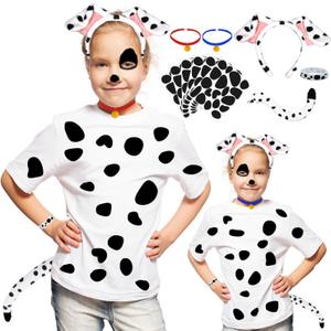 Dalmatian Costume, Felt Spots, for Halloween Dalmatian Costume Kids/Adults, Black Felt Stickers for School Projects