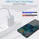 USB C Fast Charger for Google Pixel 10a 10 Pro XL 9a 9 Pro XL Fold 9 8a 8 Pro 7a 7 7Pro 6 6Pro 6a 5 4 4a 4XL 3a 3XL 2XL, Samsung Galaxy A16 A15 S26, 20W 3A PD Power Adapter with 6FT Type C to C Cable