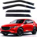 KPY Rain Guards Fit for 2017-2025 Mazda CX-5, Out-Channel Window Visors Vent Wind Deflectors 4PC, Car Accessories for 17-25 Mazda CX5