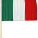 One Dozen Italy 12x18in Stick Flags.