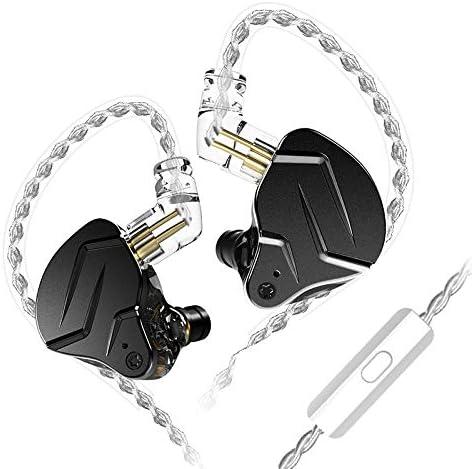 KZ ZSN PRO X IEM Earphones Dual Driver in Ear Monitor 1BA 1DD Wired Earphones HiFi Gaming Earbuds for Phone Computer Tablet (With Mic)