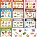 Magnetic Sorting Toys,10Pcs Refrigerator Magnets for Kids, Animals Food Car Magnetic Category Recognition for Kids Learning Fine Motor Skills Boys Girls