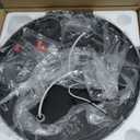 Black Flush Mount Ceiling Light Fixtures, 2-Light Ceiling Mount for Farmhouse with Seeded Glass Lampshade, Industrial Flush Mount Light Fixture Farmhouse for Hallway, Kitchen, Entryway and Foyer