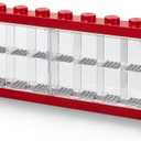 Lego Minifigure Display Case 16 Red, Large (8 Stud)