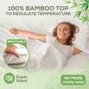 Luxury California King Mattress Protector | 100% Waterproof Mattress Protector & 100% Bamboo Viscose Top | Breathable, Cooling & Machine Washable with Deep Pockets | California King Size Bed Cover