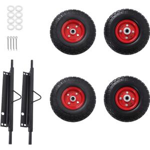 waltyotur All Terrain Solid Tire Wheel kit Replacement for Generator EU3000is