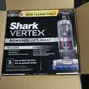 Shark AZ2002 Vertex Powered Lift-Away Upright Vacuum with DuoClean PowerFins, Self-Cleaning Brushroll, Large Dust Cup, Pet Crevice Tool, Dusting Brush & Power Brush, Silver/Rose Gold